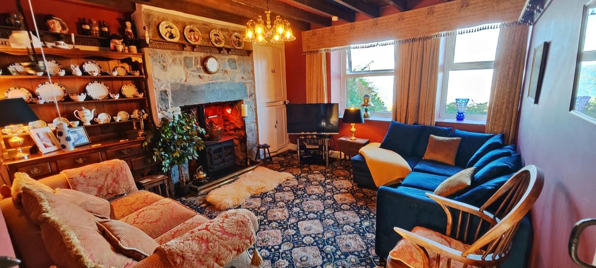 Fantastic Sea Views At Century'S Old Alma'S Cottage - Sleeps Up To 8 Guests Penmaen-mawr Exterior foto